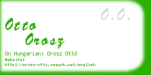 otto orosz business card